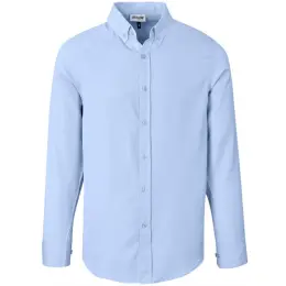 Mens Long Sleeve Nottingham Shirt Sky Blue Front